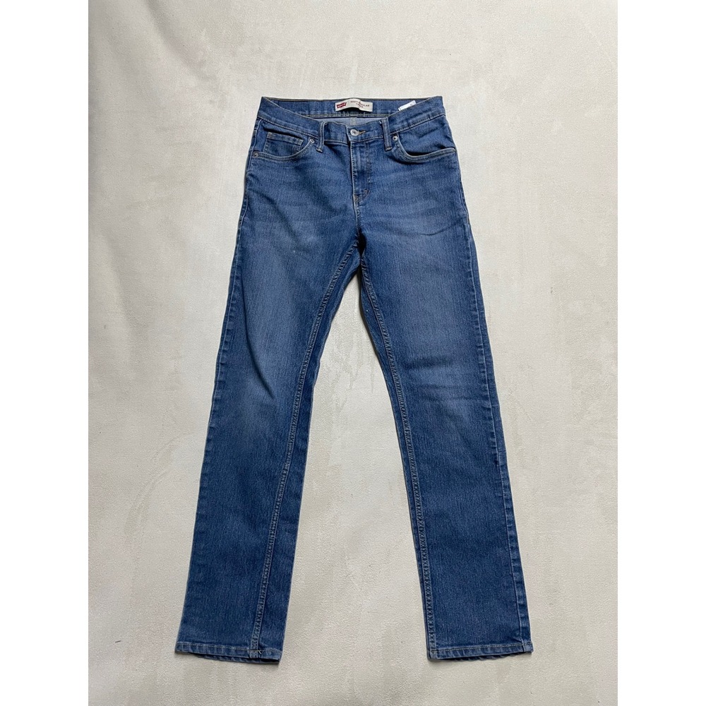 Levis 502 Regular Taper Jeans Youth Boys 16 Reg Blue Denim 28x28 Stretch